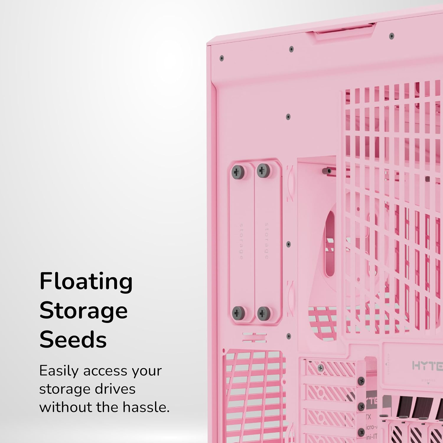 Hyte Y70 Mid-Tower ATX Gaming PC Desktop Case - Panoramic Tempered Glass - Dual Chamber - High Airflow Chassis - PCIE 4.0 Riser Cable Included - New Modern Aesthetic - Strawberry Milk (Pink)