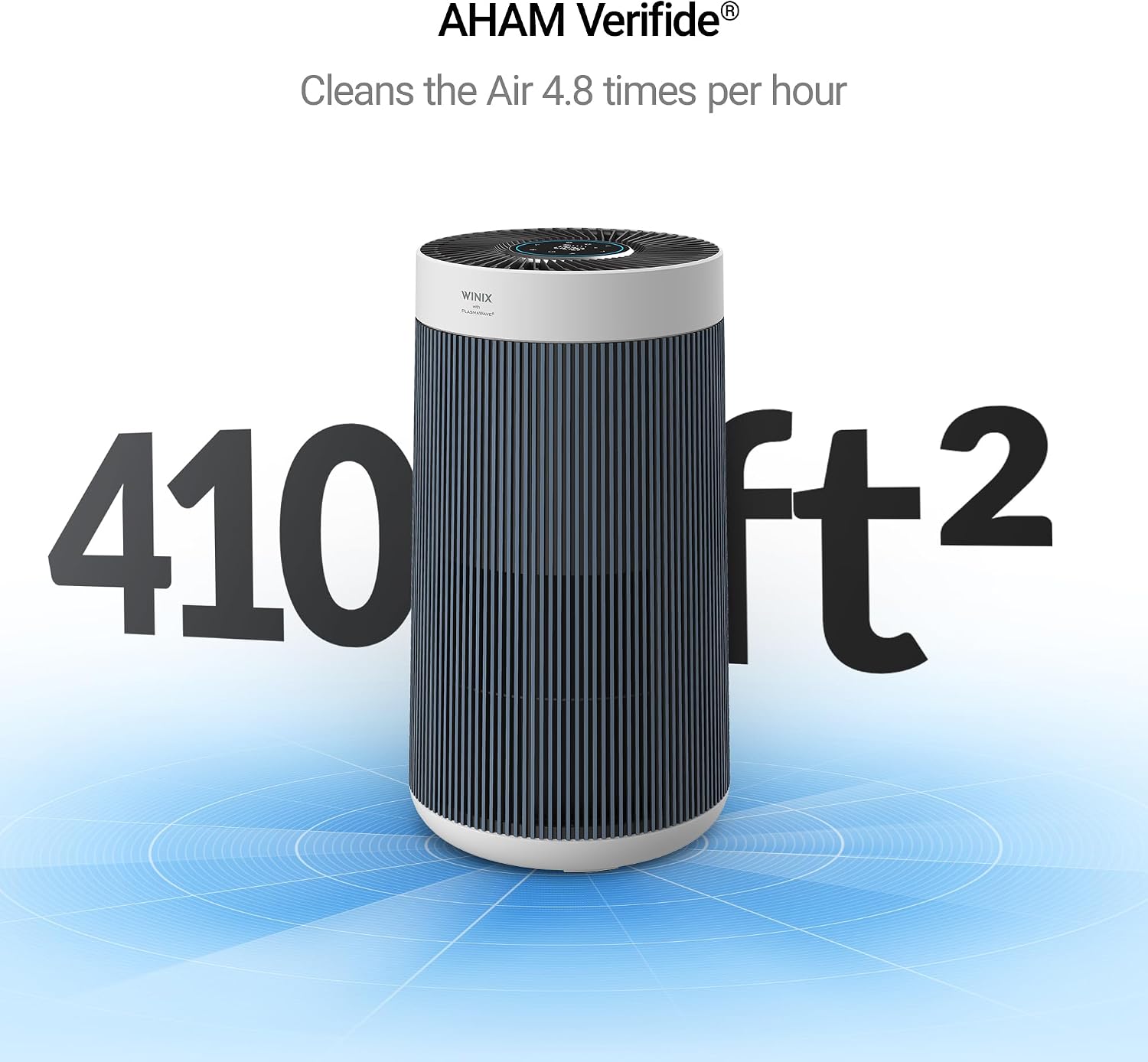 WINIX T830 Air Purifier for Home Extra Large Room Up to 1968 Ft² in 1 Hr With Smart Wi-Fi, Air Quality Monitor, True HEPA, Carbon Filter and Auto Mode, Captures Pet Allergies, Smoke, Dust