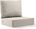 Outdoor Cushion Set for Furniture patio furniture,UV Resistant,Waterproof outdoor cushion set - 6 Inch thick foam garden cushions– 24x24 Inch Patio Seat Covers for Chair/Sofa/Couch | Beige | 1-pack |
