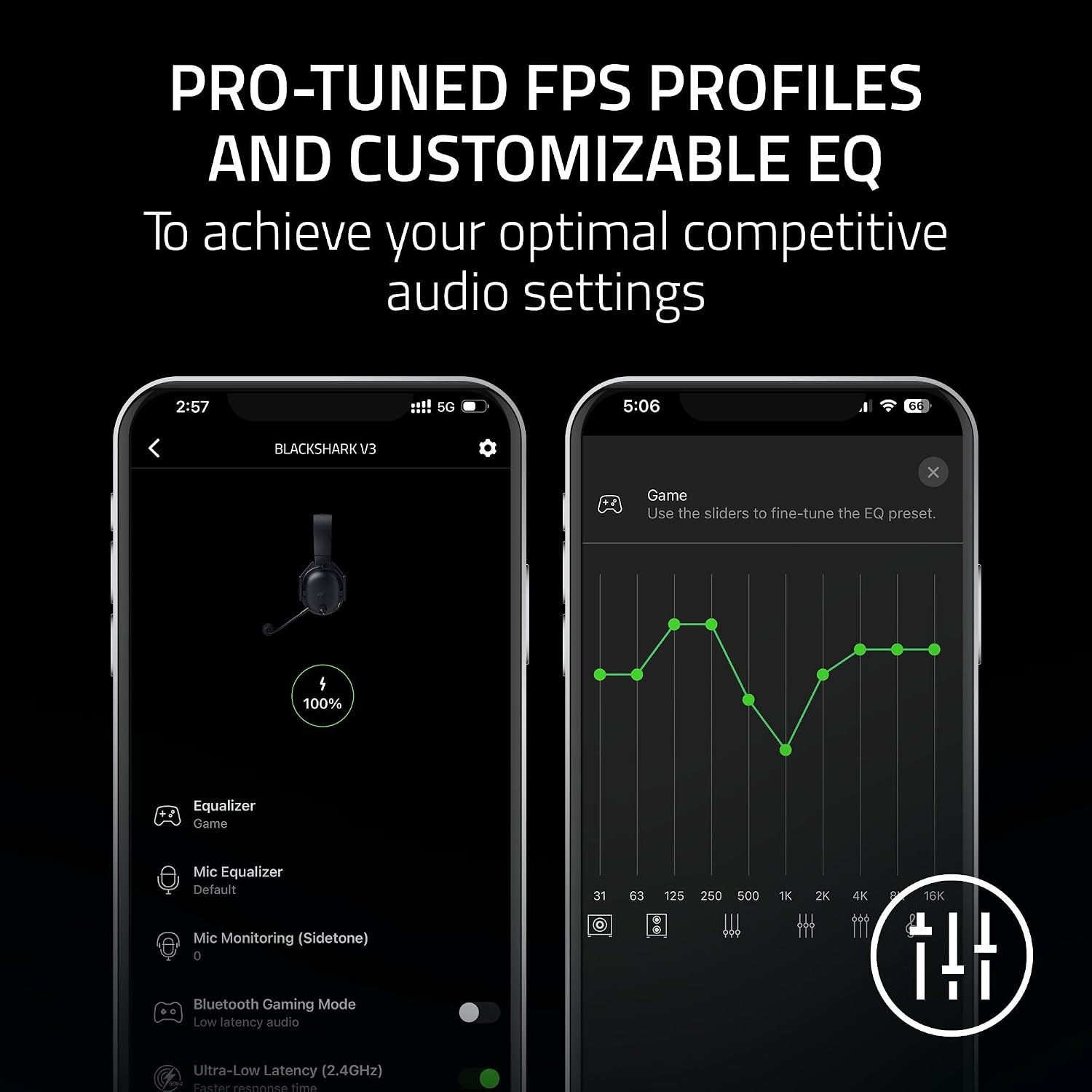 Razer BlackShark V3 Wireless Gaming Headset for PC: 50mm Drivers - Super Wideband Mic - 2.4 GHz, Bluetooth, USB - Works with Mac, PS5, Nintendo Switch, Smartphone - 70 Hr Battery - Black