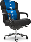 La-Z-Boy Sutherland Ergonomic Faux Leather Swivel Computer and Desk Chair, Black (CHR10048A)