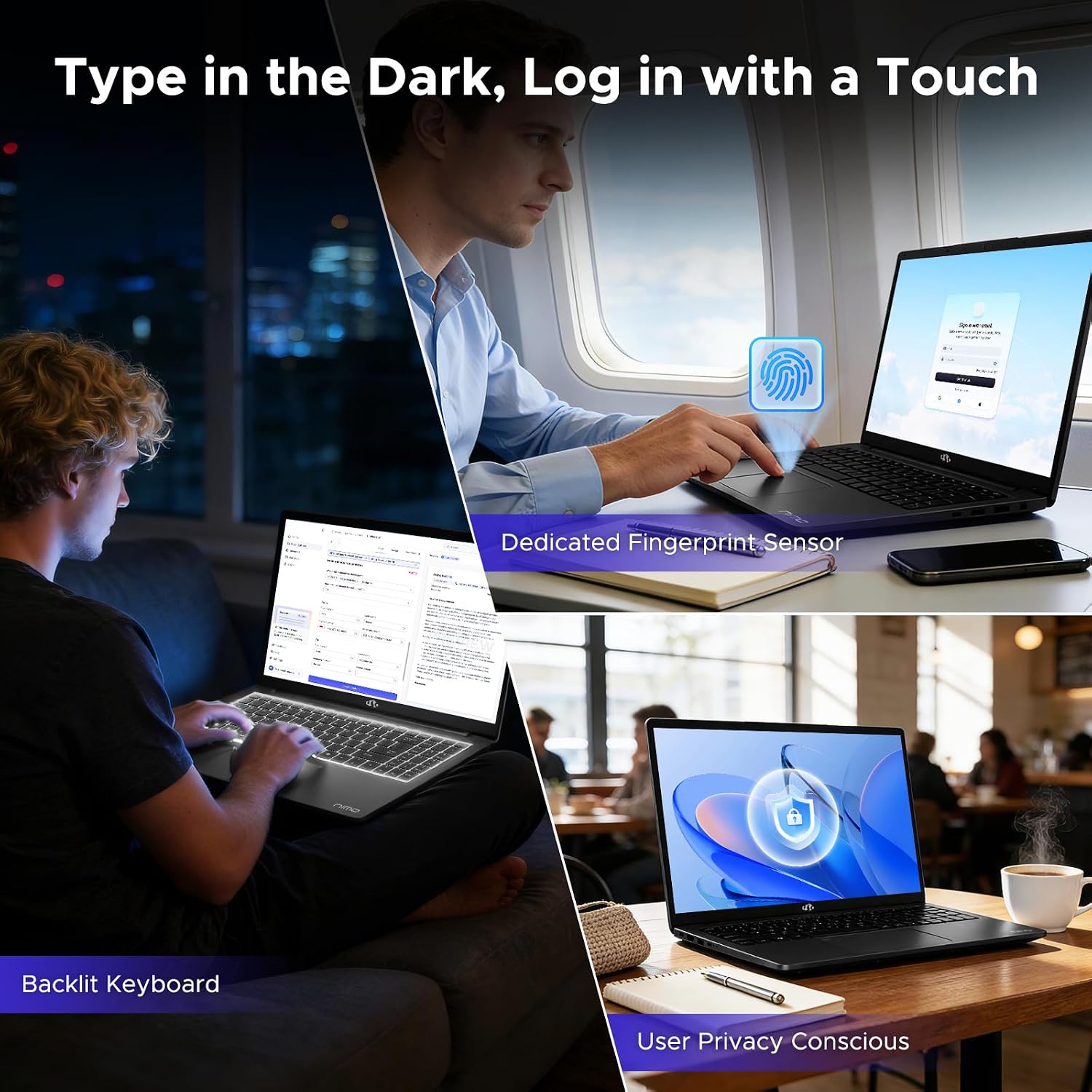 NIMO 15.6' IPS FHD-Gaming-Laptop, 8 Cores AMD Ryzen 7 Pro 6850U 32GB LPDDR5 RAM 1TB SSD (Beat i7-1360P Up to 4.7GHz) AMD Radeon 680M GPU 100W Type-C Fingerprint Backlit Keyboard, for Business
