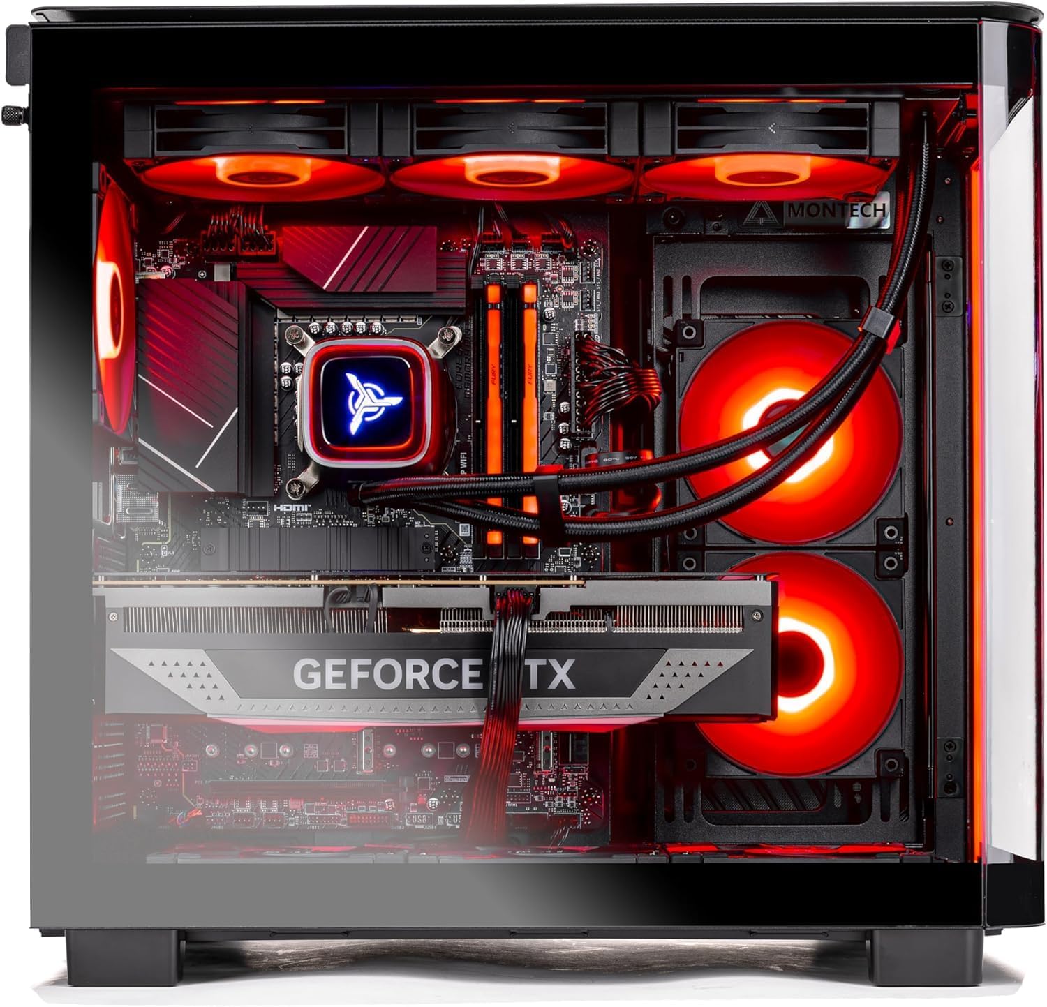 Skytech King 95 Gaming PC Desktop, Ryzen 7 9700X 3.8 GHz (5.5GHz Turbo Boost), NVIDIA RTX 5070 12GB GDDR7, 1TB Gen4 SSD, 32GB DDR5 RAM 6000 RGB, 850W Gold PSU, 360mm ARGB AIO, Wi-Fi, Win 11 Home