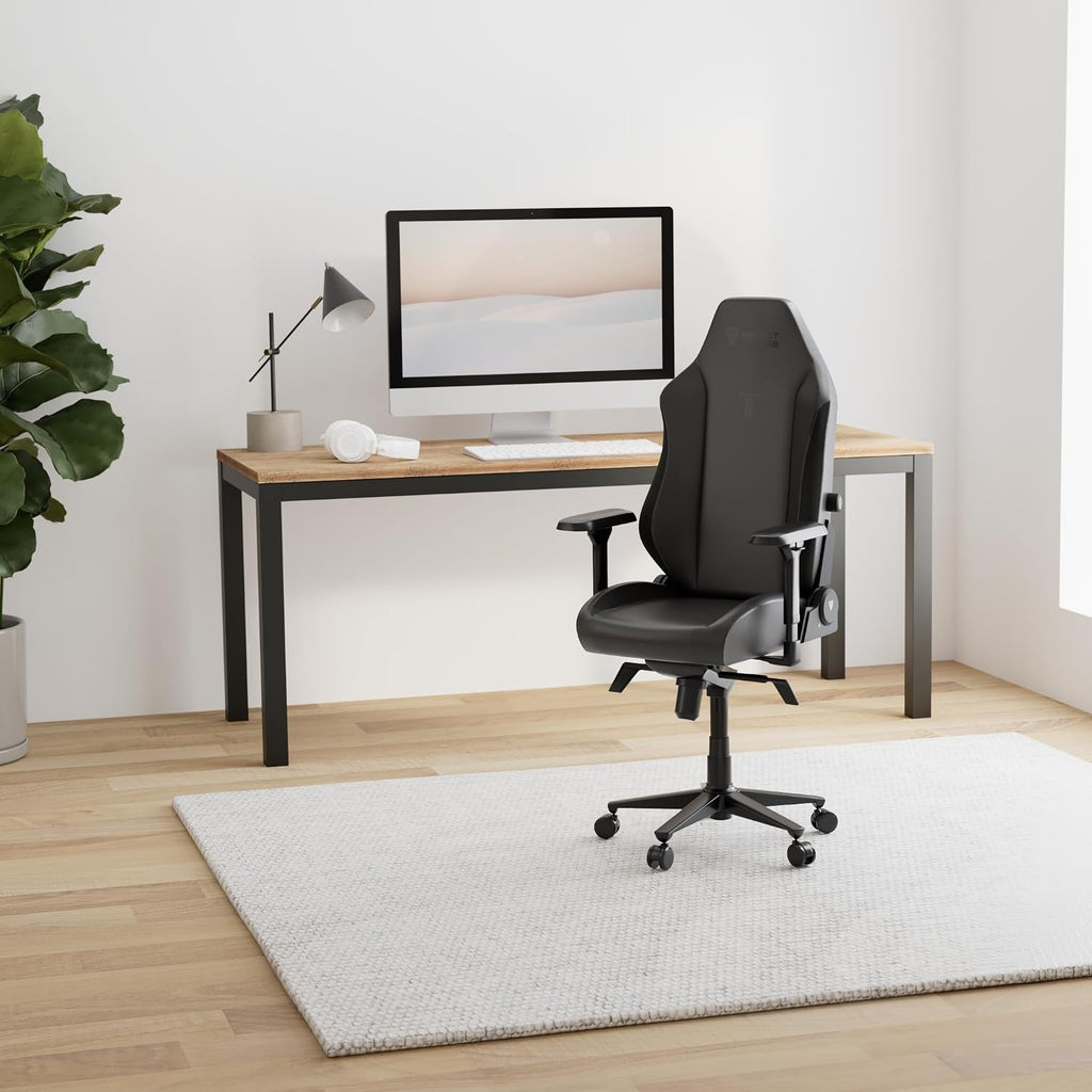 Secretlab Titan Evo Black Gaming Chair - Reclining, Ergonomic & Heavy Duty Computer Chair with 4D Armrests, Magnetic Head Pillow & Lumbar Support - Big and Tall Up to 395 lbs - Black - Leatherette