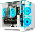 Gaming PC Desktop Computer - Ryzen 5 5600, Radeon RX 6500XT 4GB, 16GB DDR4 RAM, 512G NVME 3.0 SSD, WiFi 6 (White)