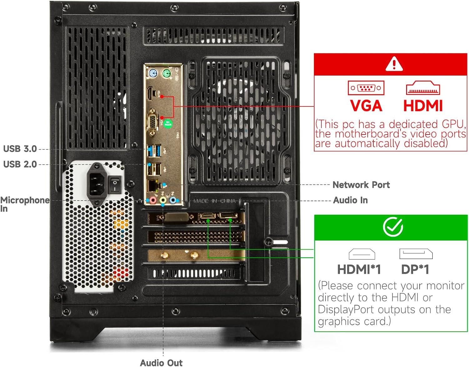 Gaming PC Ryzen 5 5500, GeForce RTX 3050 8GB, 16GB DDR4 3200MHz RAM, 512GB SSD, Prebuilt Desktop Computer for Gaming & Productivity