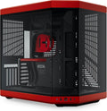 Hyte Y70 Upgraded Modern Aesthetic Dual Chamber Panoramic Tempered Glass Mid-Tower ATX Computer Gaming Case with PCIE 4.0 Riser Cable Included, Red (CS-HYTE-Y70-BR)