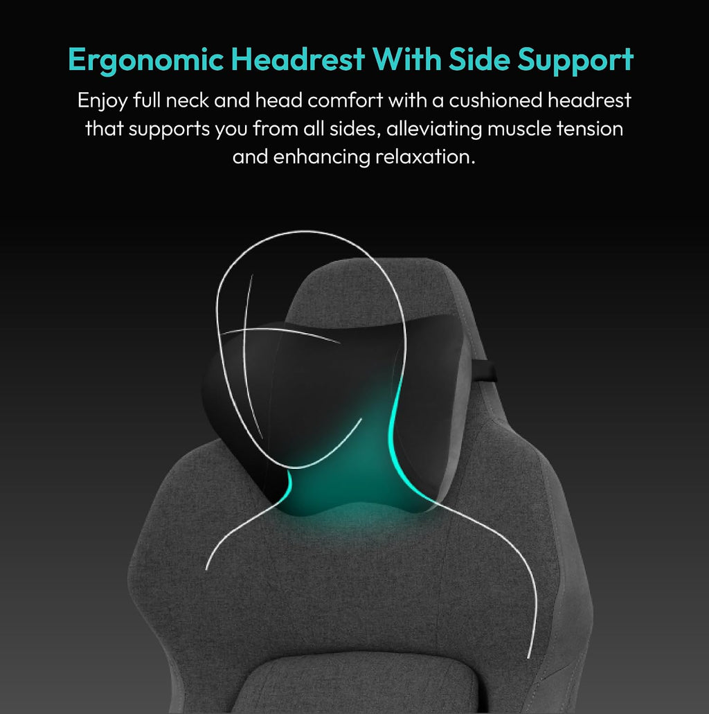 ThunderX3 CORE Smart LOFT Gaming Chair Dark Grey – Ergonomic Office Chair, Automatic Lumbar Support, Synchronised Mechanism, 3D Armrests, Fabric Cover, for Users up to 125kg, 155-190cm