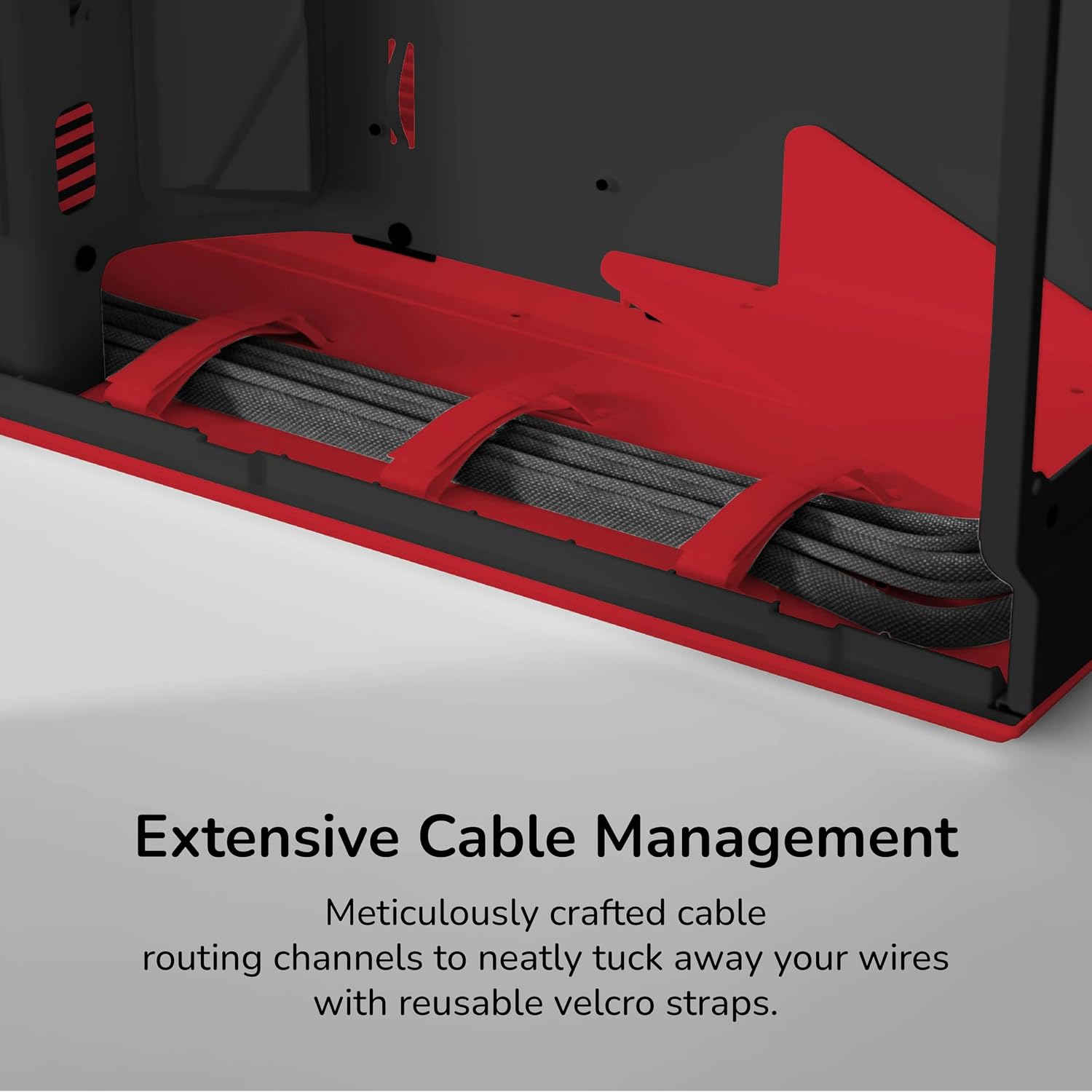 Hyte Y70 Upgraded Modern Aesthetic Dual Chamber Panoramic Tempered Glass Mid-Tower ATX Computer Gaming Case with PCIE 4.0 Riser Cable Included, Red (CS-HYTE-Y70-BR)