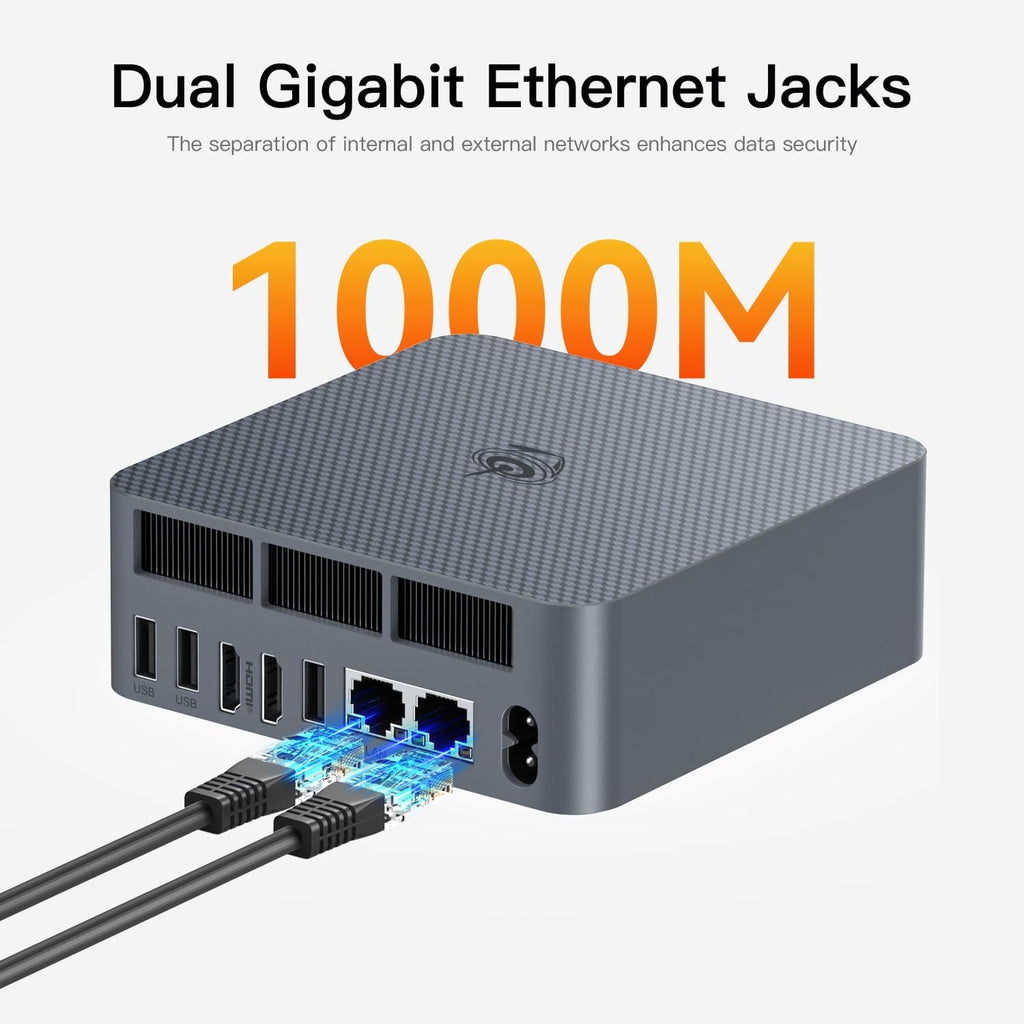 Beelink EQR5 Mini PC, AMD Ryzen 5 5625U(7nm, 6C/12T) up to 4.3GHz, Mini Computer 16GB DDR4 RAM 500GB PCIe3.0x4 SSD, Micro PC 4K@60Hz Dual HDMI Display/WiFi6/BT5.2/Office/Home/HTPC/W-11 Pro