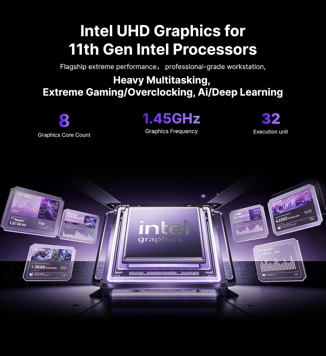 KAMRUI Hyper H2 Mini Gaming PC, in-tel Core i9-11900H (Beat 1195G7/5825U, up to 4.9GHz) 32GB RAM 1TB SSD Mini Desktop Computers, Triple 4K Display 6*USB3.2, USB-C, HDMI, DP, WiFi6, BT5.2, Office Home