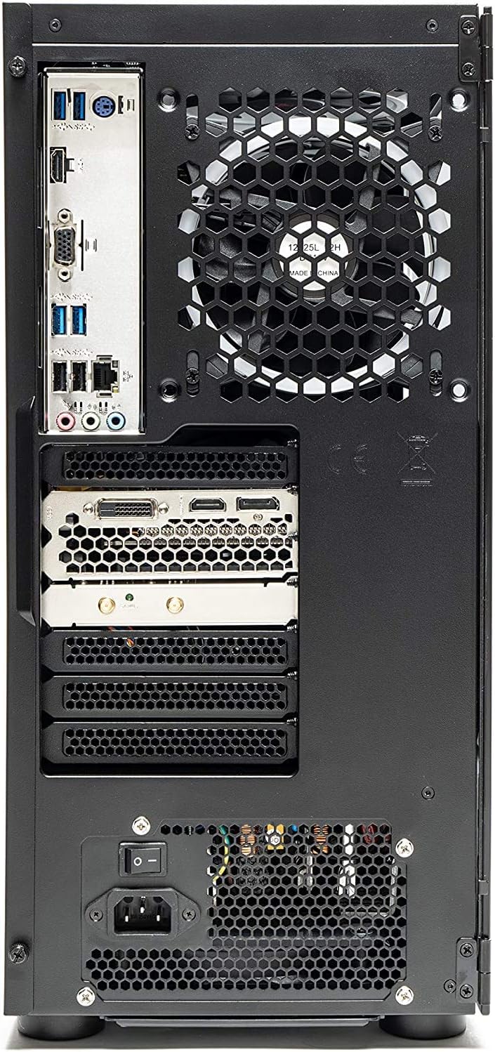 SkyTech Shadow Gaming Computer PC Desktop - Ryzen 5 3600 6-Core 3.6GHz, GTX 1660 Ti 6G, 500G SSD, 8GB DDR4 3000, RGB, AC WiFi, Windows 10 Home 64-bit, Black