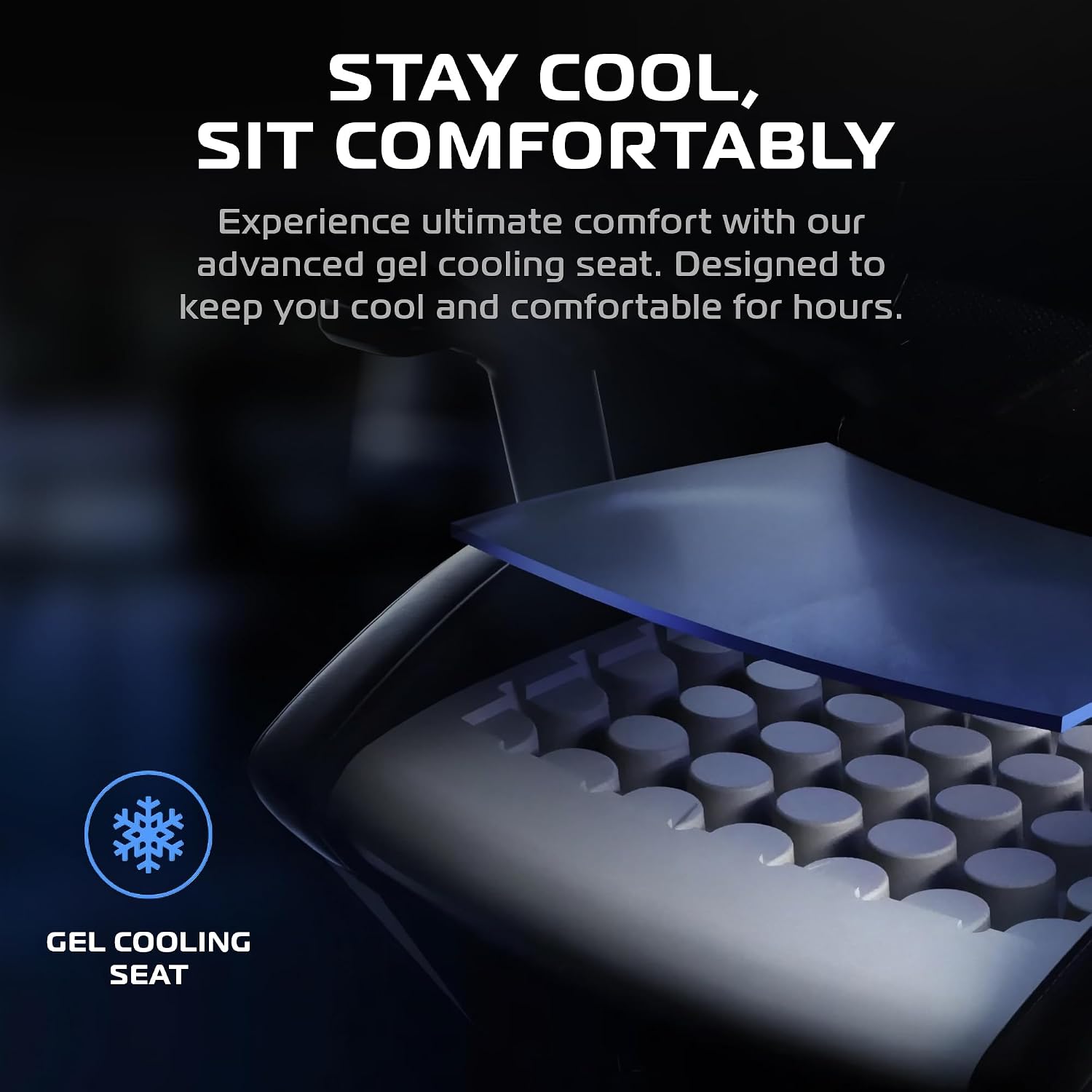 RESPAWN SPIRE Ergonomic Office Chair with Lumbar Support, Headrest, Adjustable Arms and Cooling Gel Seat Cushion, Comfy Breathable Mesh Seat for Home Office, High Back Reclining Gaming Chair - White