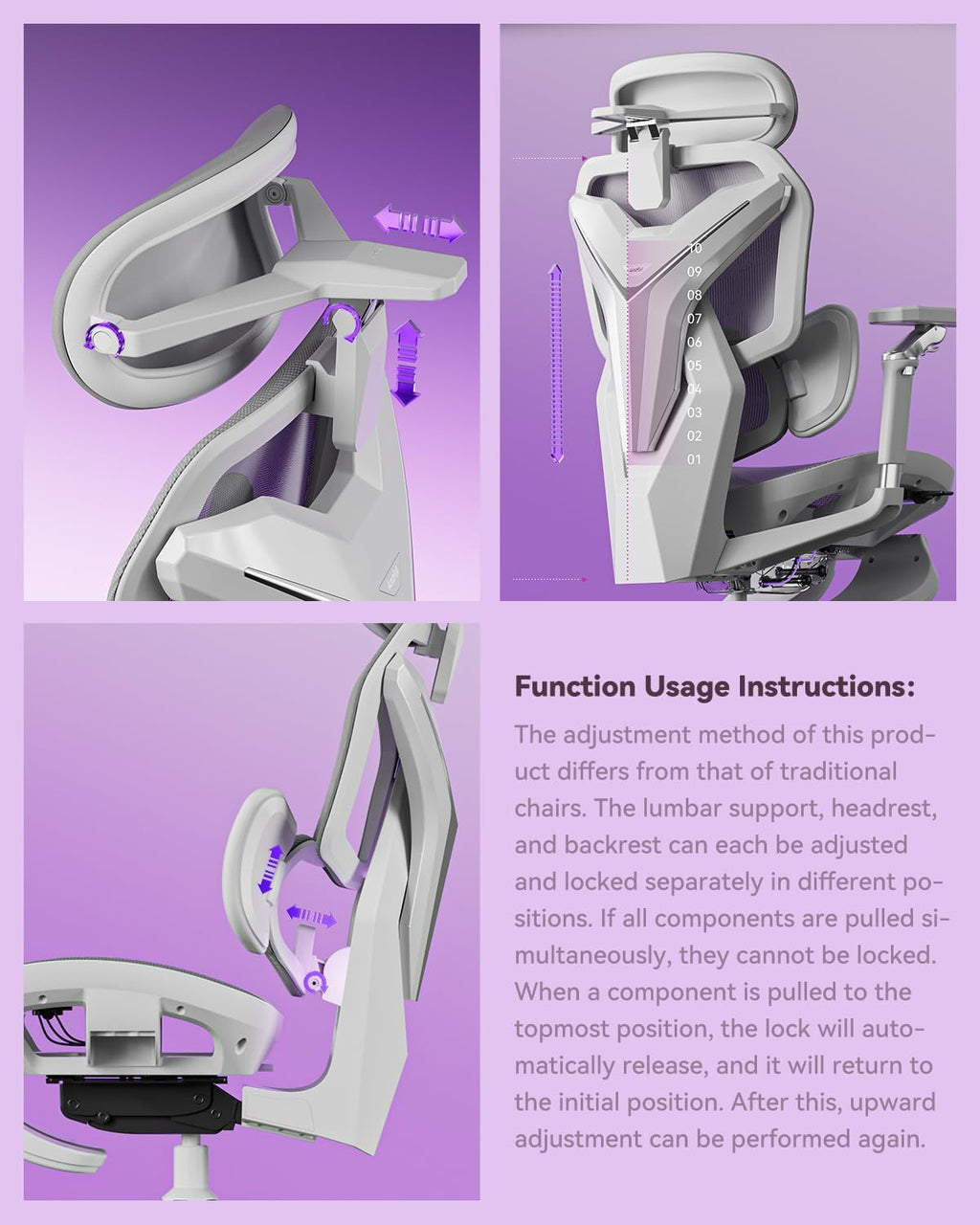 Autofull G7 Gaming Chair - 3-Zone Lumbar, 22-Point Adjustment, Breathable Mesh, Custom Backplate, 720° Armrests, BIFMA Certified Ergonomic, 140° Recline, IGR Certified, Niko Endorsed - Gift for Gamers