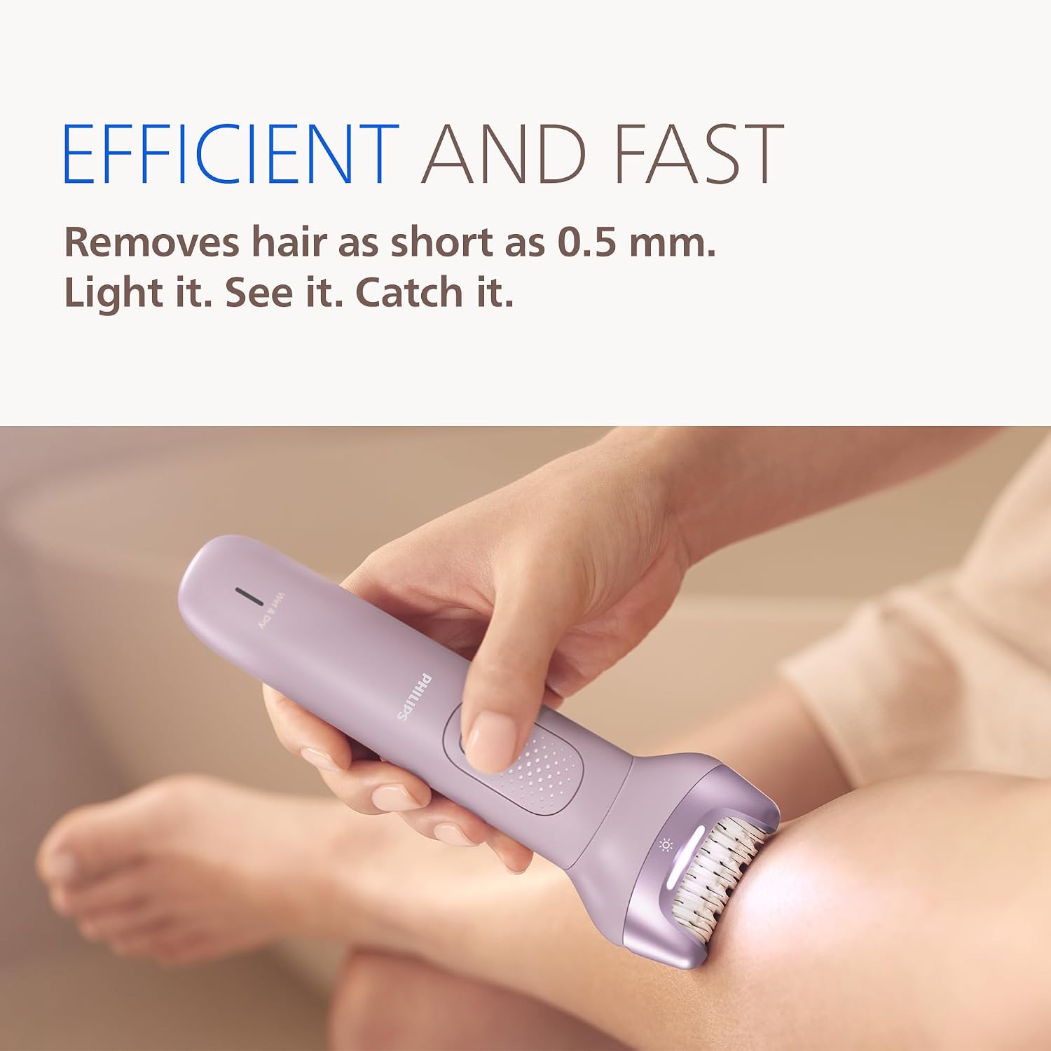 Philips Epilator Series 9000 - Cordless Wet and Dry Electric Epilator, Hair Removal for Legs, Body and Bikini, with ProGuide, 9 Accessories Including Pedicure Head, 60 min. Runtime, Model BRE728/00