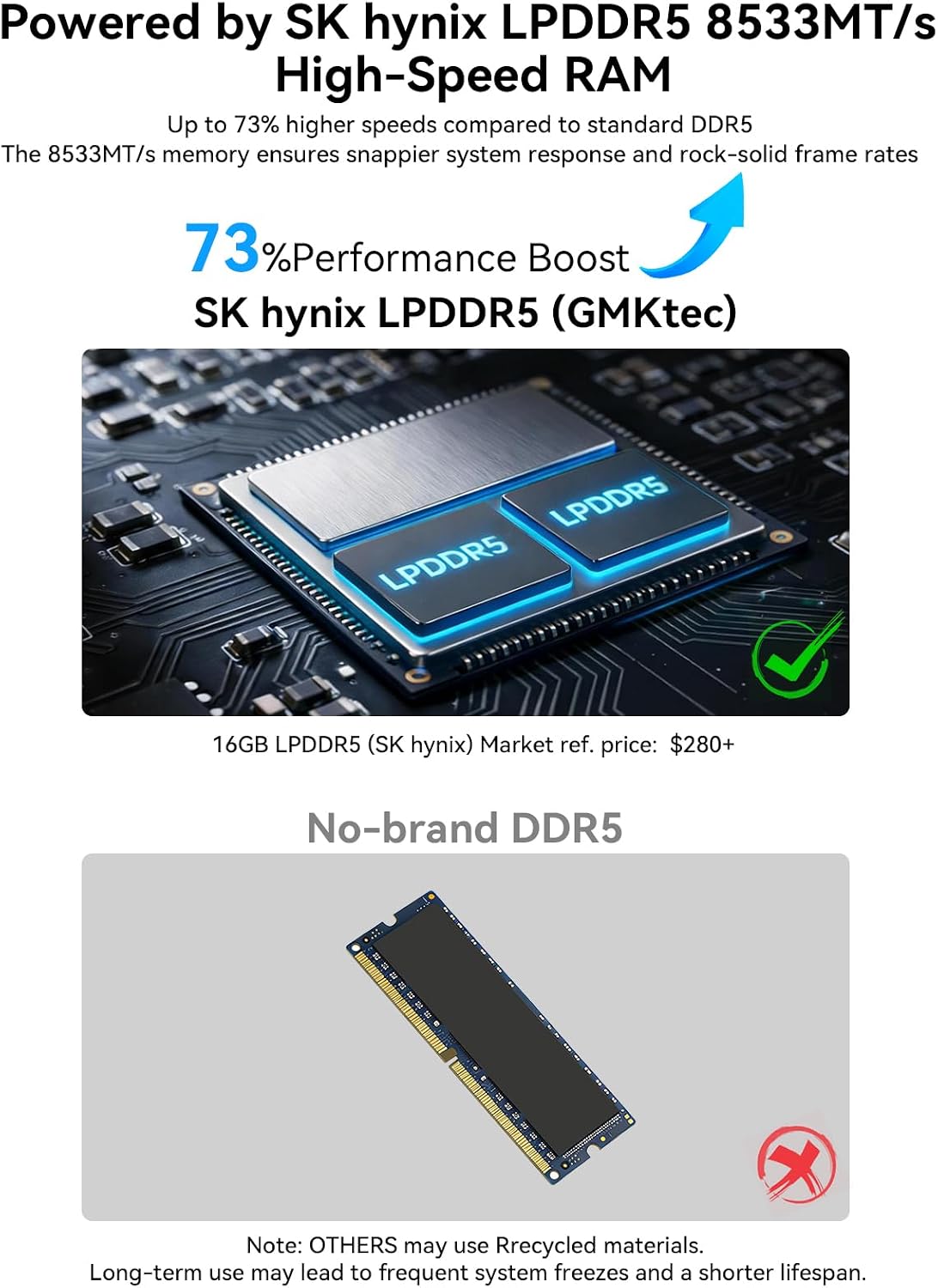 GMKtec K13 Mini PC Intel Ultra 7 256V 115Tops SK Hynix LPDDR5 8533 MT/s PCIe 4.0 SSD Intel ARC 140V Desktop Mini Computer 5GbE LAN NIC/ 2X M.2 Expansion Slots/ USB4/ HDMI