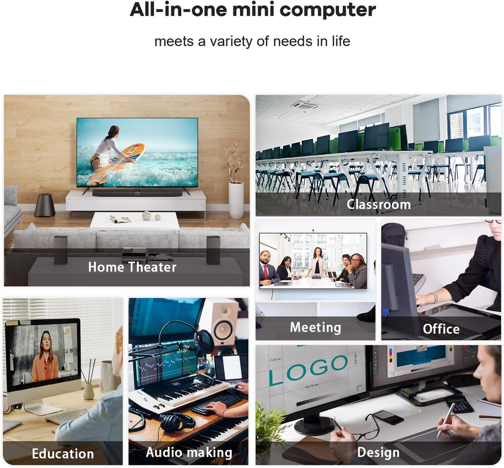 Beelink Mini PC, AMD Ryzen 5 5500U(7nm, 6C/12T) up to 4.0GHz, Mini Gaming Computer 16GB DDR4 RAM 500GB NVME SSD, Micro PC 4K@60Hz Dual Display/WiFi6/BT5.2/Office/Home/HTPC/W-11 Pro