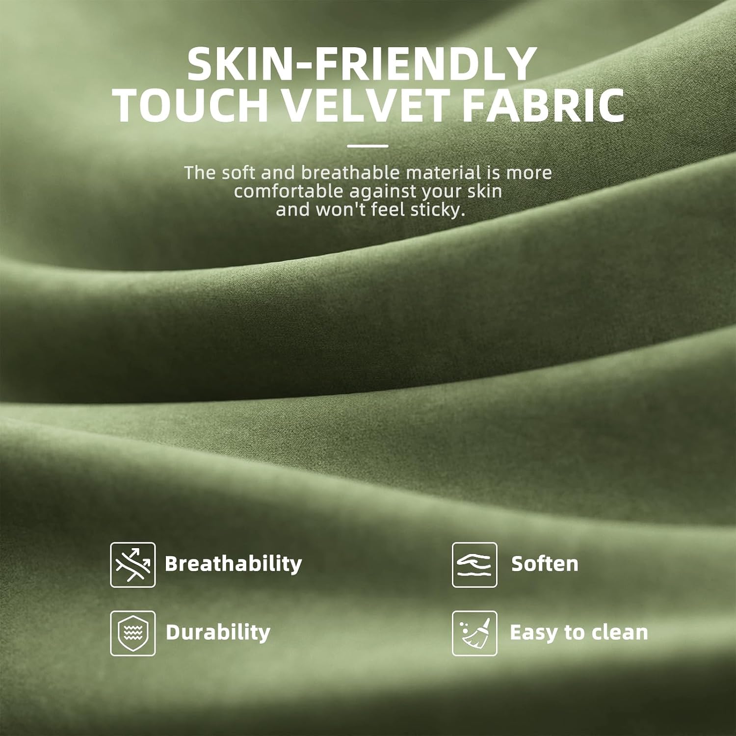 Ferghana Velvet Fabric Gaming Chair, High Back Ergonomic Gamer Chair for Adult, Comfortable Video Game Chair with Footrest and Massage Lumbar Cushion, Racing Reclining Office Computer Desk Chair Green
