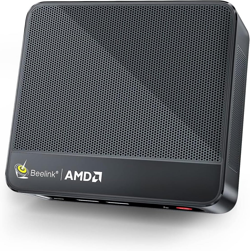 Beelink SER5 MAX Mini PC, AMD Ryzen 7 7735HS(6nm, 8C/16T) up to 4.75GHz, Mini Computer 24GB LPDDR5 RAM 500GB NVME SSD, Micro PC 4K@60Hz Triple Display, Mini Gaming Computer WiFi6/BT5.2/HTPC/W-11 Pro