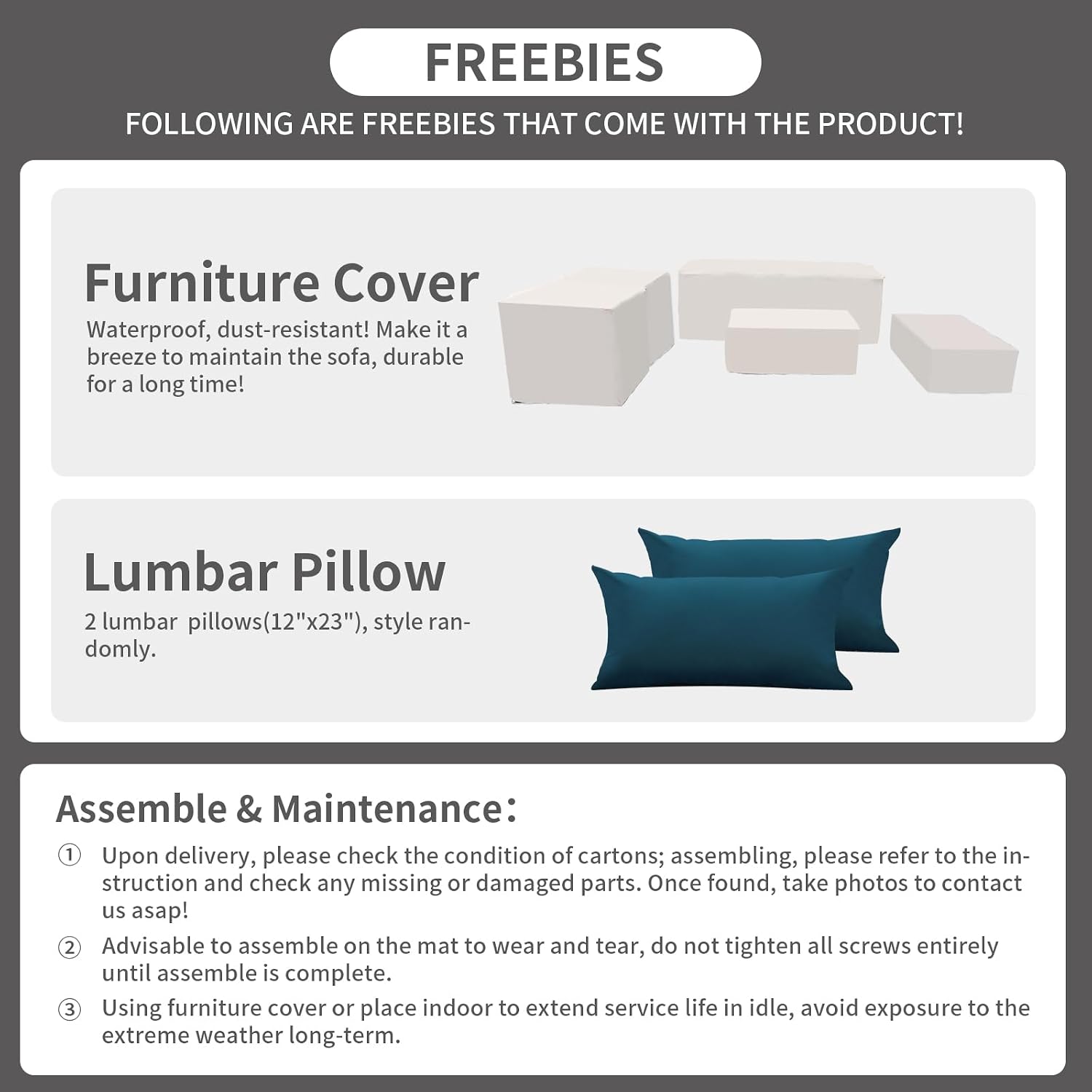 Rattaner Patio Furniture Set 6 Pieces Couch Outdoor Chairs Coffee Table Peacock Blue Anti-Slip Cushions and Waterproof Covers