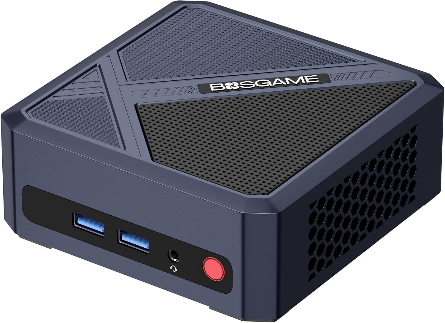 BOSGAME P5 Pro Mini PC, AMD Ryzen 7 6800H Mini Computers, 32GB DDR5, 1TB PCIe SSD, 4K Triple Display & USB4, Dual 2.5G LAN & Wi-Fi 6E & BT5.2, Desktop Computer for Gaming, Office