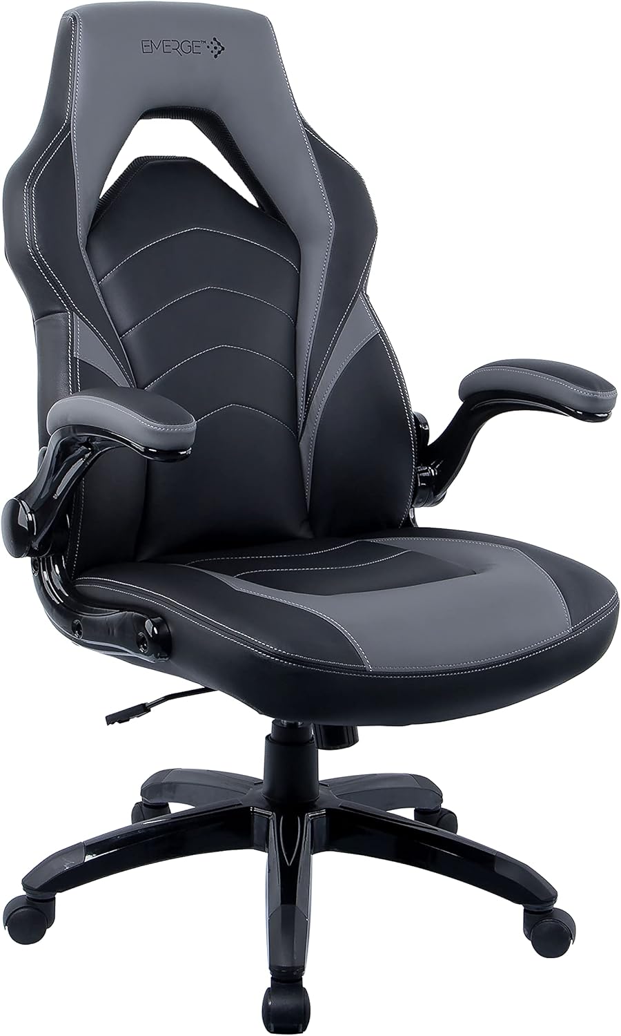 STAPLES Emerge Vortex Gaming Chair, Ergonomic, Adjustable Height, Swivel, Black, 2-Pack