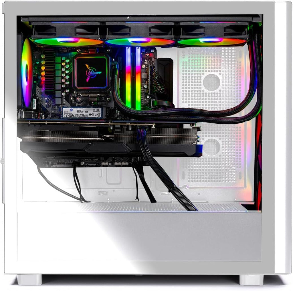 Skytech Gaming Chronos 3 Desktop PC, Ryzen 7 9800X3D 4.7 GHz (5.2 GHz), NVIDIA RTX 5080 16GB, X670 Board, 2TB Gen4 NVMe SSD, 32GB DDR5 RAM 6000 RGB, 850W Gold ATX 3 PSU, 360mm ARGB AIO, Wi-Fi, Win 11