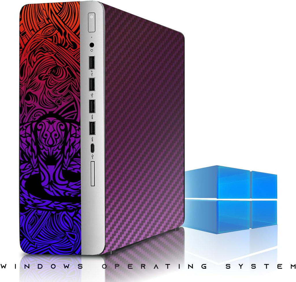 TechMagnet HP Chameleon Cobra Edition Desktop – Intel Core i5|16GB DDR4 Ram|512GB SSD|New 24 Inch Curved Monitor|Windows 11 Computer Tower PC (Renewed)