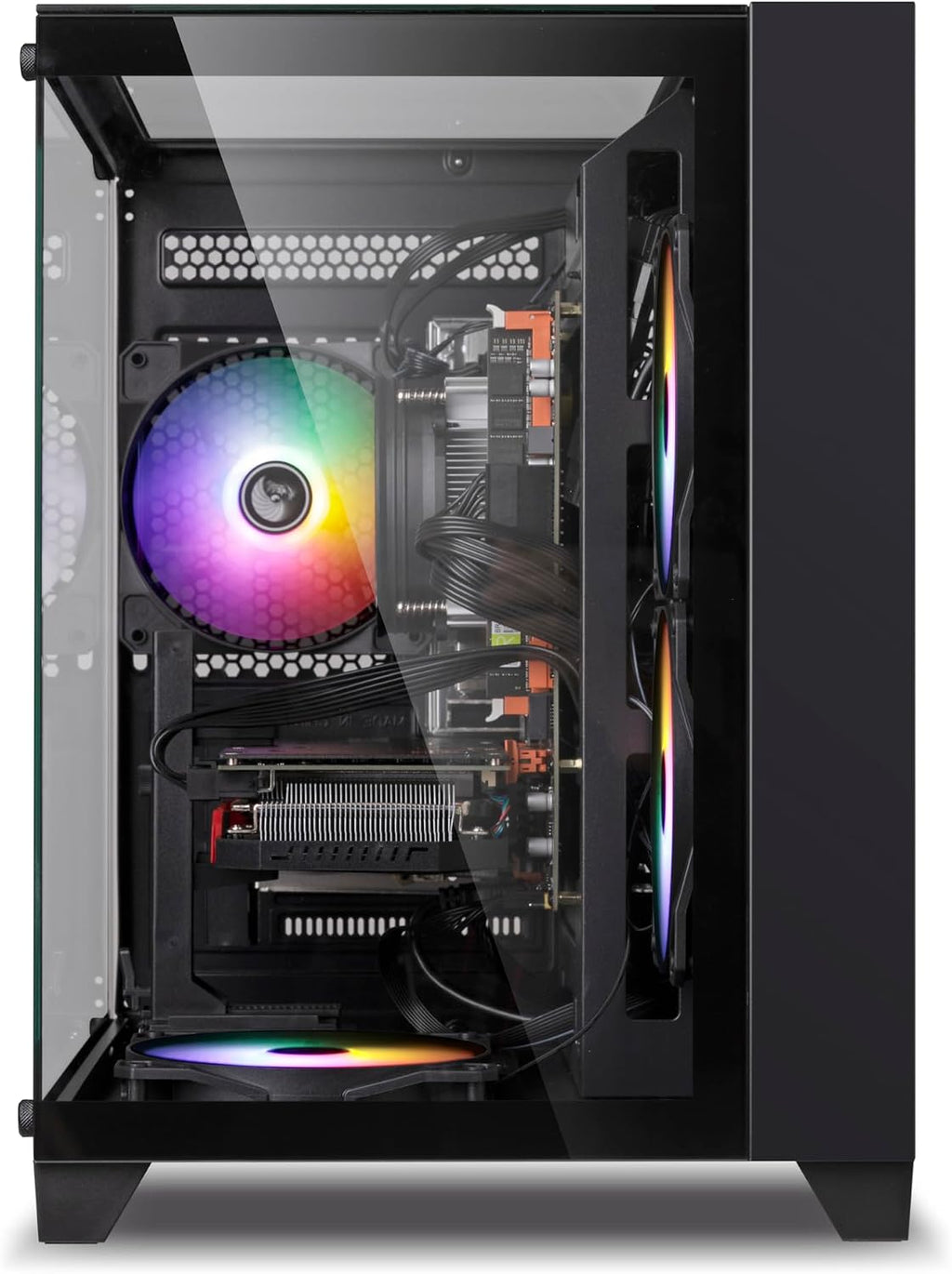 Prebuilt Gaming PC Desktop Computer,Intel Core i5 Desktop,Operating at A Frequency of 3.2-3.6 GHz,RX550 Graphics Card with 4GB GDDR5 Video Memory,16GB RAM, 512GB NVME SSD,WiFi5,RGB Fan x4 Windows 11