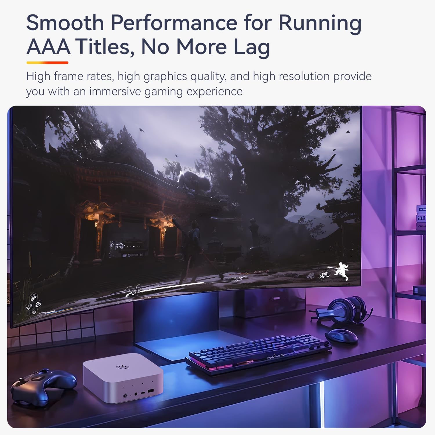Beelink SER9 Pro AI Mini PC, AMD Ryzen AI 9 HX 370(80TOPS,12C/24T,5.1GHz), 32G LPDDR5X 1TB PCIe4.0 x4 SSD, AI PC AMD Radeon 890M NPU 50 AI Tops, Built-in MIC/Speakers/USB4/WiFi6/BT5.2/2.5G