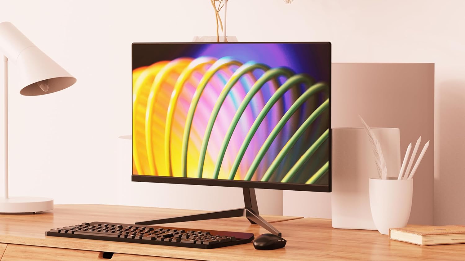 HP ProDesk 600 G3 SFF Desktop Computer with 21.5' FHD Monitor, RGB Headphones, Core i5-6500 3.2GHz, 16GB DDR4, 256GB SSD, Keyboard & Mouse, Windows 11 Pro (Renewed)