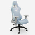 Gaming Chair 4D Adjustable Armrests - 155° Reclining & 320lb Capacity, High Back Ergonomic Computer Chair with Lumbar Support, Fabric Office Chair for Adults (Blue)