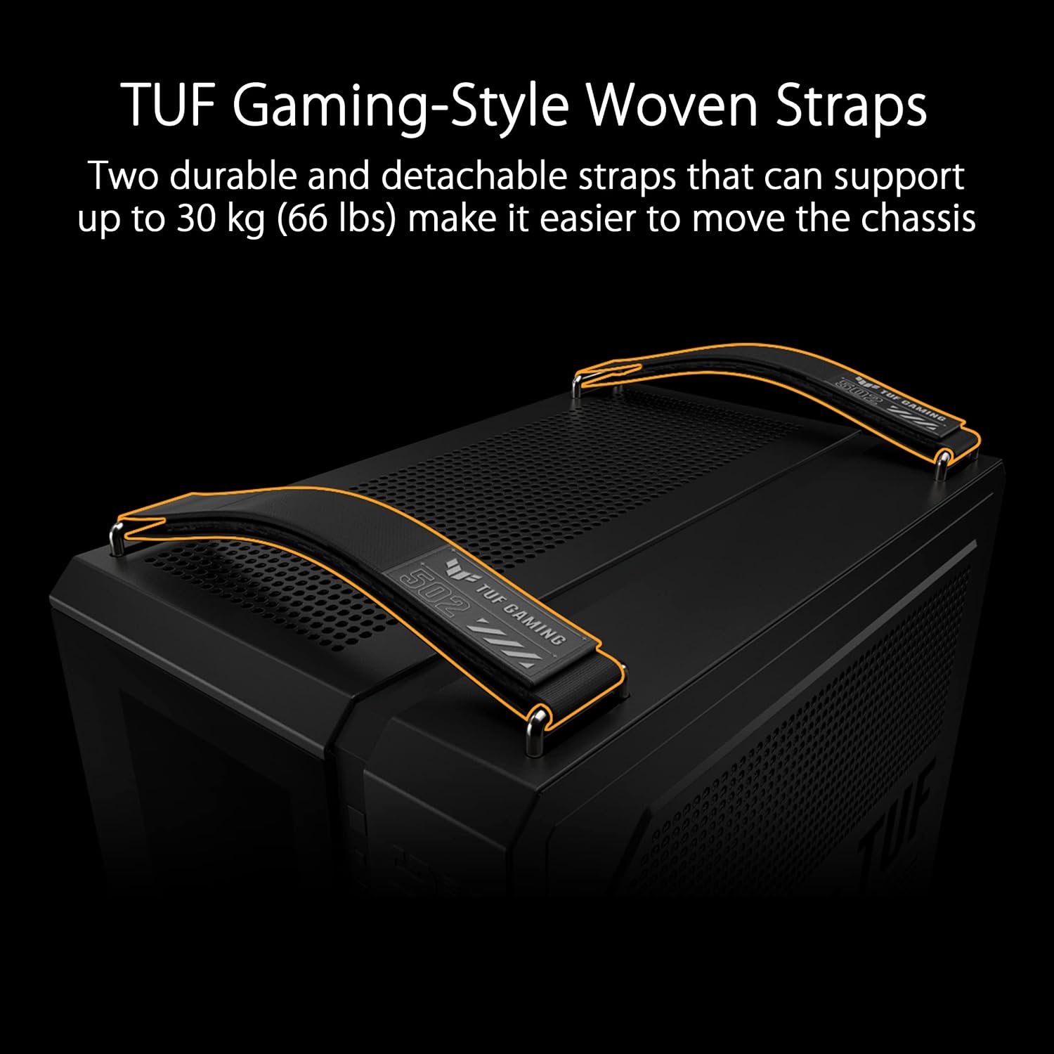 ASUS TUF Gaming GT502 ATX Full Tower PC Case, Tempered Glass, Tool-Free Side Panel, Modular Design, ARGB Hub, 2- Way Graphic Card Mounting Orientation Compatible, 360mm and 280mm Radiator Compatible