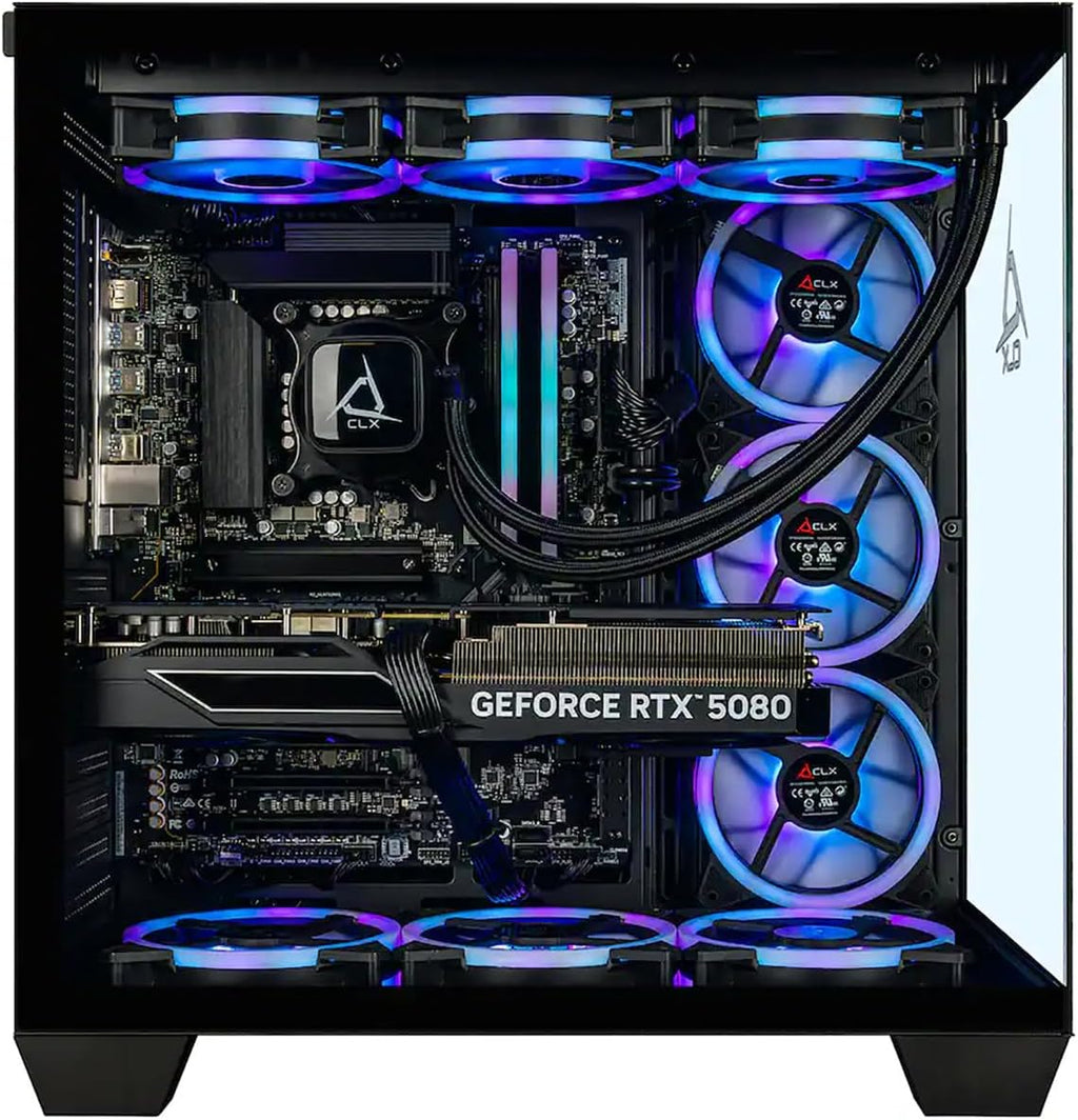 CLX Set Gaming PC - Intel Core Ultra 9 285K 3.7GHz, GeForce RTX 5080, 2TB NVMe M.2 SSD, 32GB DDR5 RGB Memory, 360mm AIO, WiFi, Windows 11 Home, AI Ready
