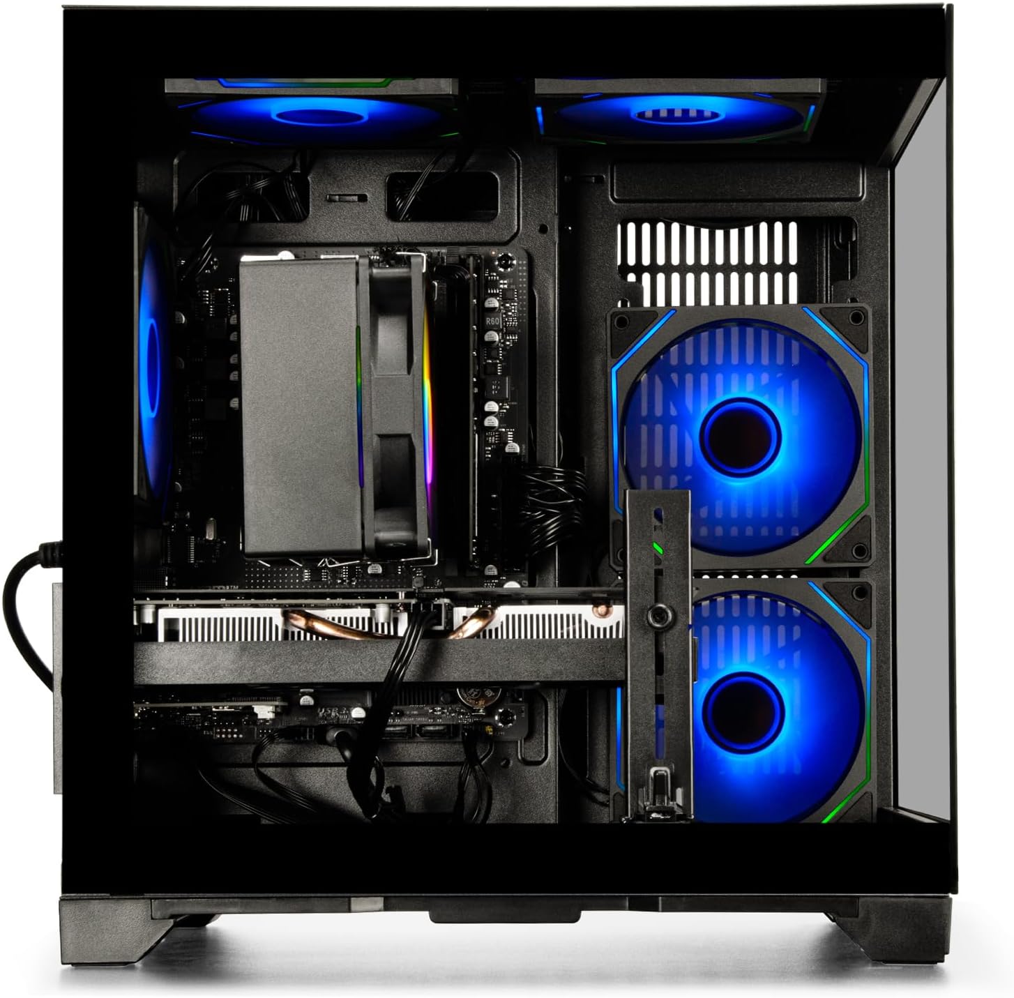 Gaming PC Ryzen 5 5500, GeForce RTX 3050 8GB, 16GB DDR4 3200MHz RAM, 512GB SSD, Prebuilt Desktop Computer for Gaming & Productivity