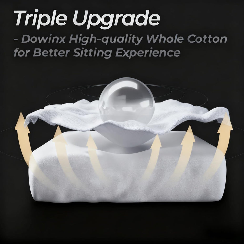 Dowinx Big and Tall Gaming Chair with Suede Fabric Breathable, Game Chairs for Adults with Oversized Thick Seat for 440lbs, Ergonomic Gamer Chair for Streaming & Long Gaming Sessions, Light White