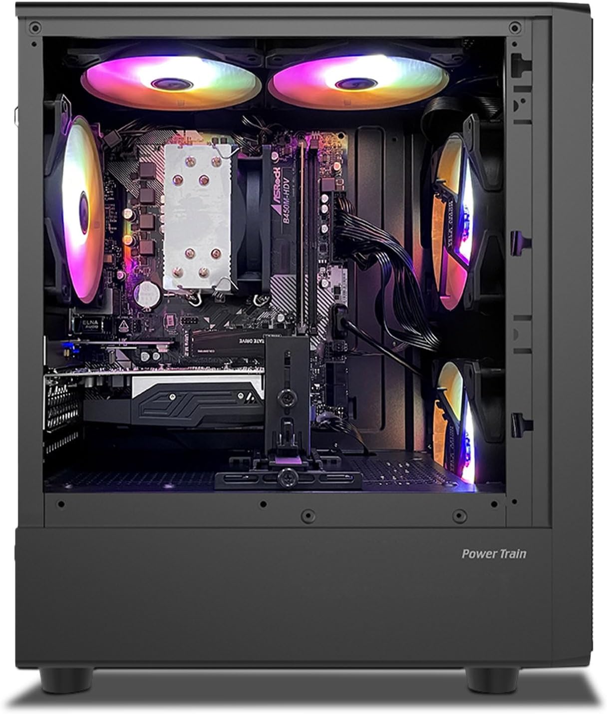 ZER-LON Gaming PC Desktop, Prebuilt Gaming Computer with Intel Core I7 up to 3.9 GHz, GTX 1050Ti 4G, 16G RAM, 512GB NVME SSD, ARGB Cooling Fan,Supply WiFi Support
