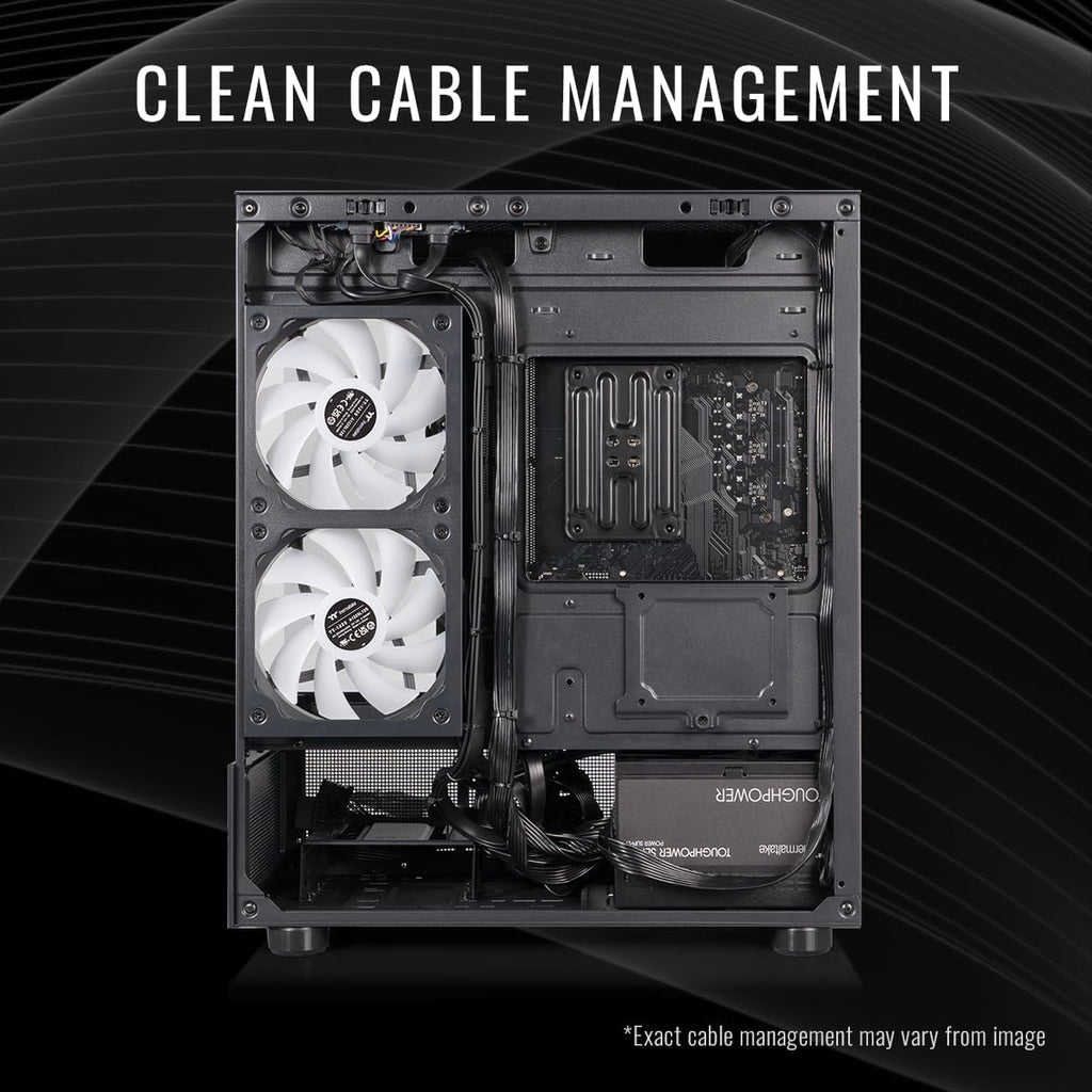 Thermaltake LCGS View i1260-170 Gaming Desktop (Intel Core™ i5-12600KF, ToughRam DDR4 3600Mhz 16GB RGB Memory, NVIDIA® GeForce RTX™ 5060, 1TB NVMe M.2, WiFi, Windows 11) V17B-B76R-560-LCS