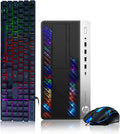 HP Gaming PC Desktop Computer - Intel Quad I5-7500 up to 3.8GHz, GeForce GTX 1660 Super 6G, 32GB DDR4 Memory, 128G SSD + 3TB, RGB Keyboard & Mouse, WiFi & Bluetooth 5.0, Win 11 Pro (Renewed)