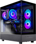 Skytech Gaming Azure 3 Gaming PC, AMD Ryzen 5 5500 3.6GHz, AMD RX 9060 8GB VRAM, 1TB NVMe SSD, 32GB DDR4 RAM 3200, 650W Gold PSU, WI-FI 5, Windows 11, Desktop