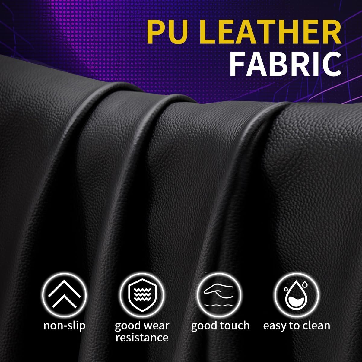 Gaming Chairs for Adults Tall and Kids，Lumbar Support,LED Lights，High Back Reclining Computer Chair with Headrest (Black+White)