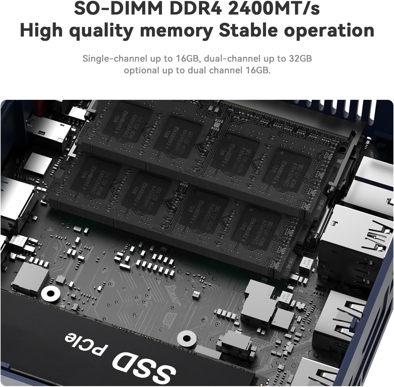Beelink SER3 Mini PC, AMD Ryzen 3 3200U(14nm, 2C/4T) up to 3.5GHz, Mini Gaming Computer 16GB DDR4 RAM 500GB PCIE3.0 X4 SSD, Micro PC 4K@60Hz Dual Display, Mini Computer WiFi6/BT5.2/HTPC/W-11 Pro
