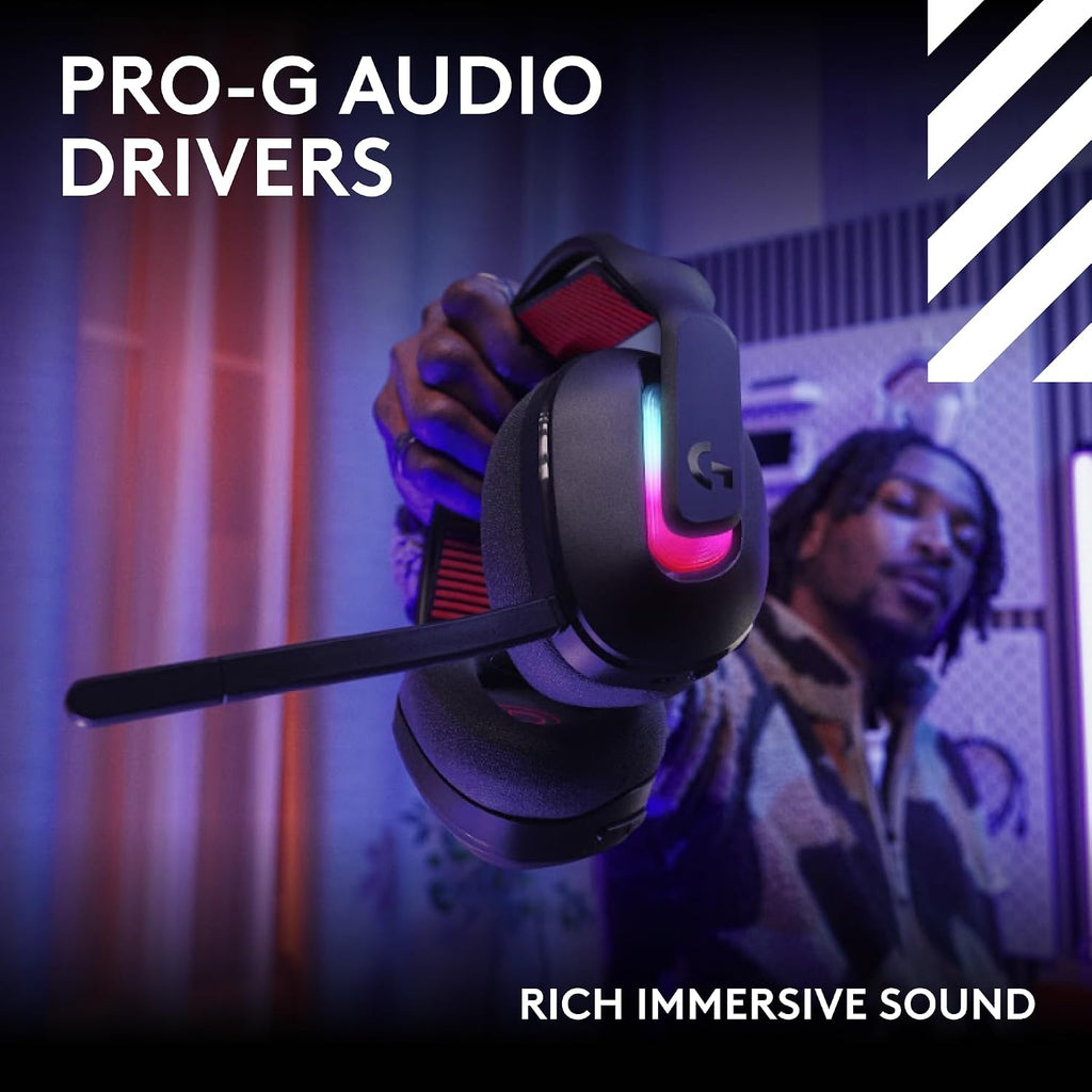 Logitech G Astro A20 X Lightspeed Wireless Gaming Headset for PS5, Xbox, Nintendo Switch/Switch 2, PC with 2-System PLAYSYNC Audio, Bluetooth, LIGHTSYNC RGB, and 48 kHz Boom Mic - Black