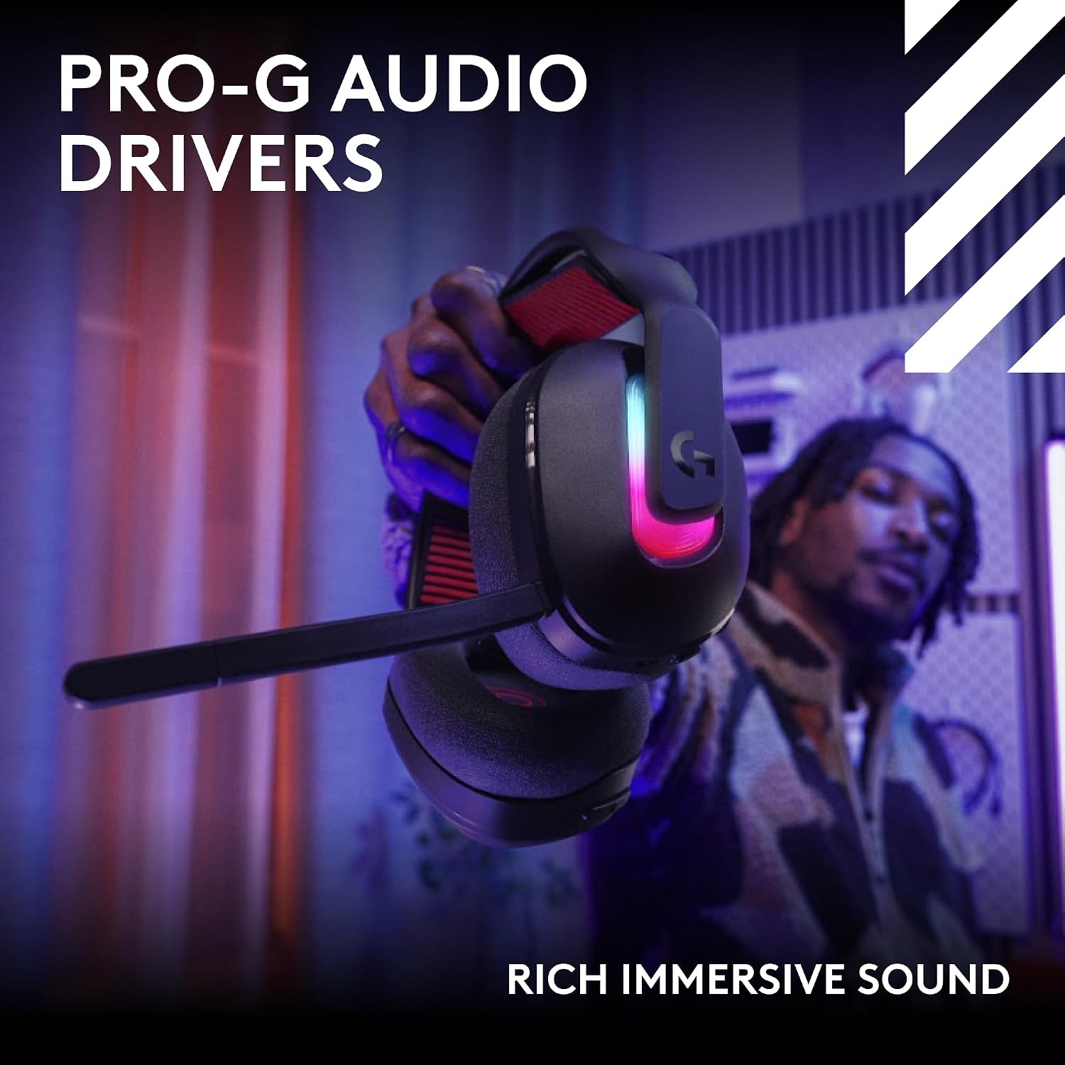 Logitech G Astro A20 X Lightspeed Wireless Gaming Headset for PS5, Xbox, Nintendo Switch/Switch 2, PC with 2-System PLAYSYNC Audio, Bluetooth, LIGHTSYNC RGB, and 48 kHz Boom Mic - Black