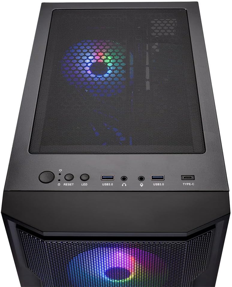 Skytech Gaming Shadow Gaming PC, AMD Ryzen 7 7800X3D 4.2GHz, NVIDIA RTX 5060 Ti 16GB VRAM, 1TB Gen4 NVMe SSD, 16GB DDR5 RAM 6000, 650W Gold PSU, 360 ARGB AIO, WI-FI 5, Windows 11, Desktop