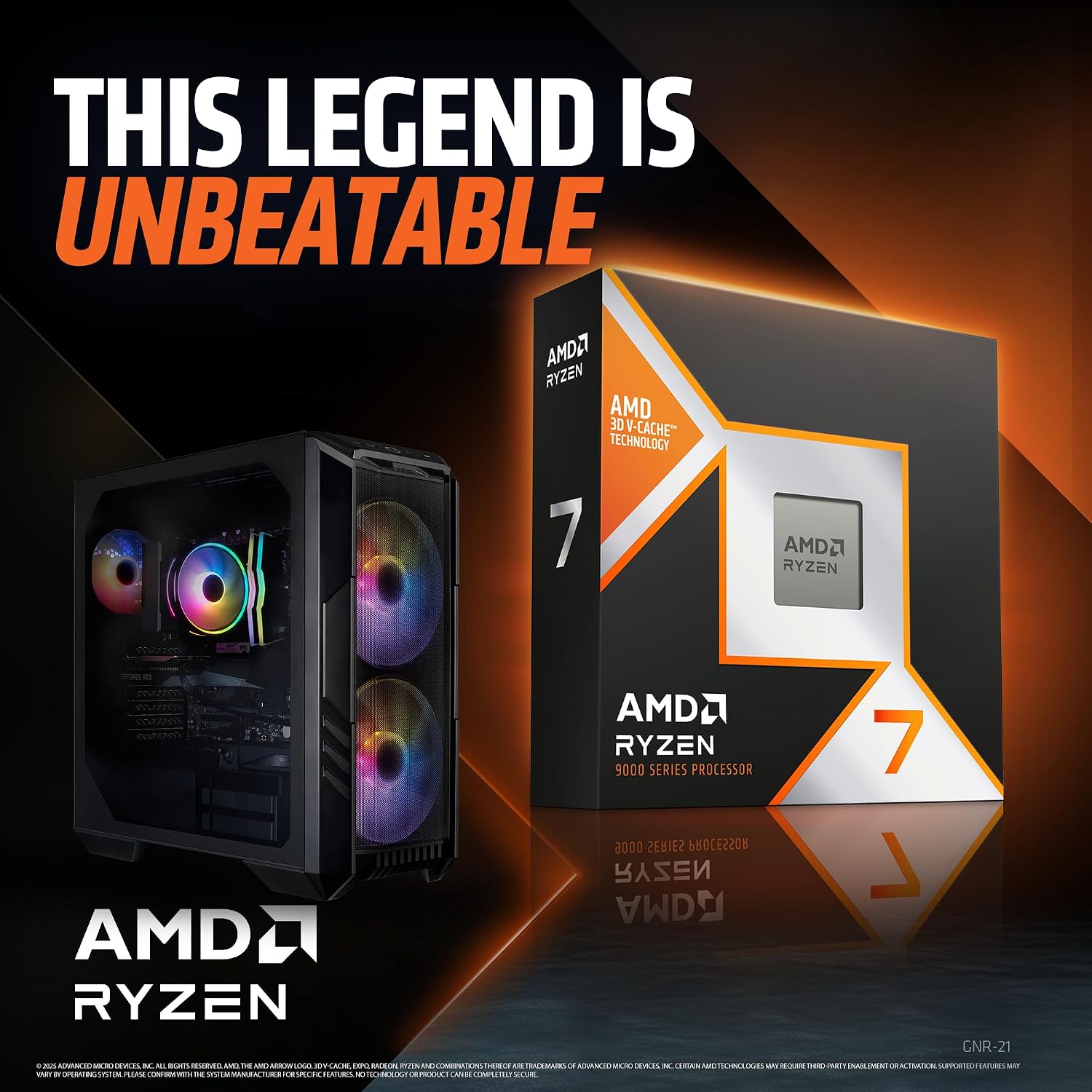 Cooler Master HAF 5 Pro Gaming PC – AMD RYZEN 7 7800X3D, NVIDIA GeForce RTX 5070 12GB, 32GB DDR5 6000MHz, 2TB Gen4 M.2, Windows 11, V Platinum 1100 V2 PSU, Hyper 212 Halo, ATX Desktop PC