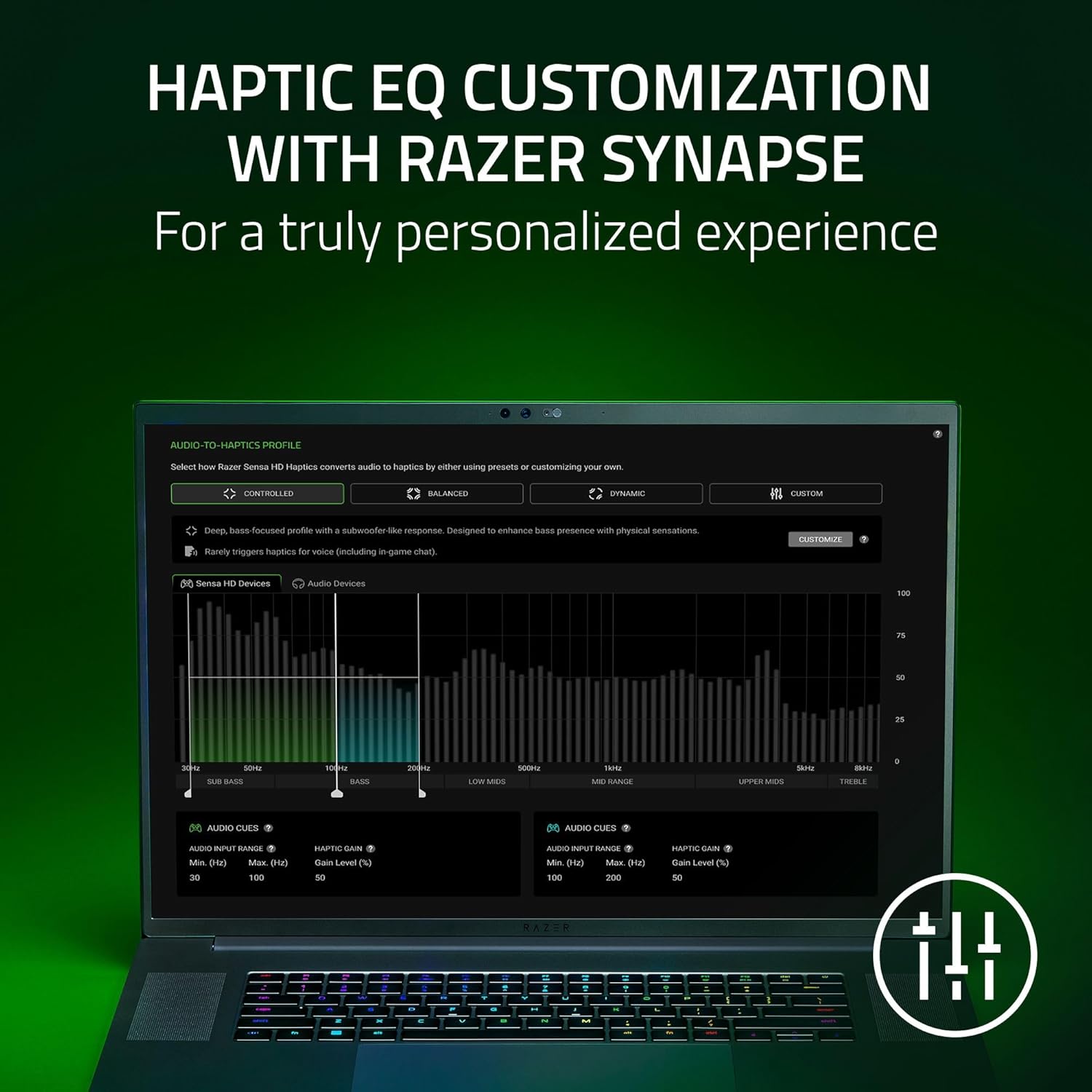 Razer Freyja HD Haptic Gaming Chair Cushion: Multi-Directional Haptics - Haptic EQ Customization via Razer Synapse - HyperSpeed Wireless & Bluetooth - Adjustable Strap for Universal Fit