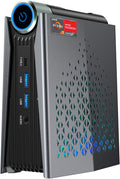 ACEMAGICIAN S3A Light Gaming Mini PC, Ryzen 7 5700U, 32GB DDR4 1TB SSD Mini Computers RGB Lights, Office Desktop Computer WiFi6, BT5.2, Dual Channel, 4K Dual Display, Preinstalled Win11Pro