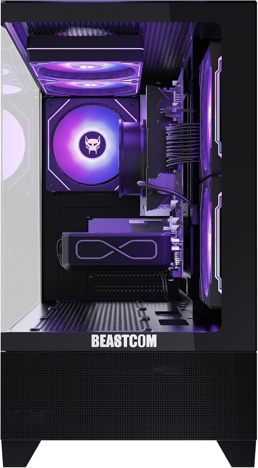 BEASTCOM Q5 Pro Gaming PC | AMD Ryzen 5 4500 6X 4,10GHz 12 Threads | GeForce RTX 3050 6GB | 16GB RAM | 1TB NVMe SSD | WiFi 5
