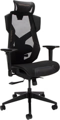 RESPAWN FLEXX Ergonomic Office and Gaming Chair with Lumbar Support - Breathable Mesh Recliner with Headrest & Adjustable Arms, Comfy Home Office Desk Chairs, Reclining Gaming Seat for Adults - Black